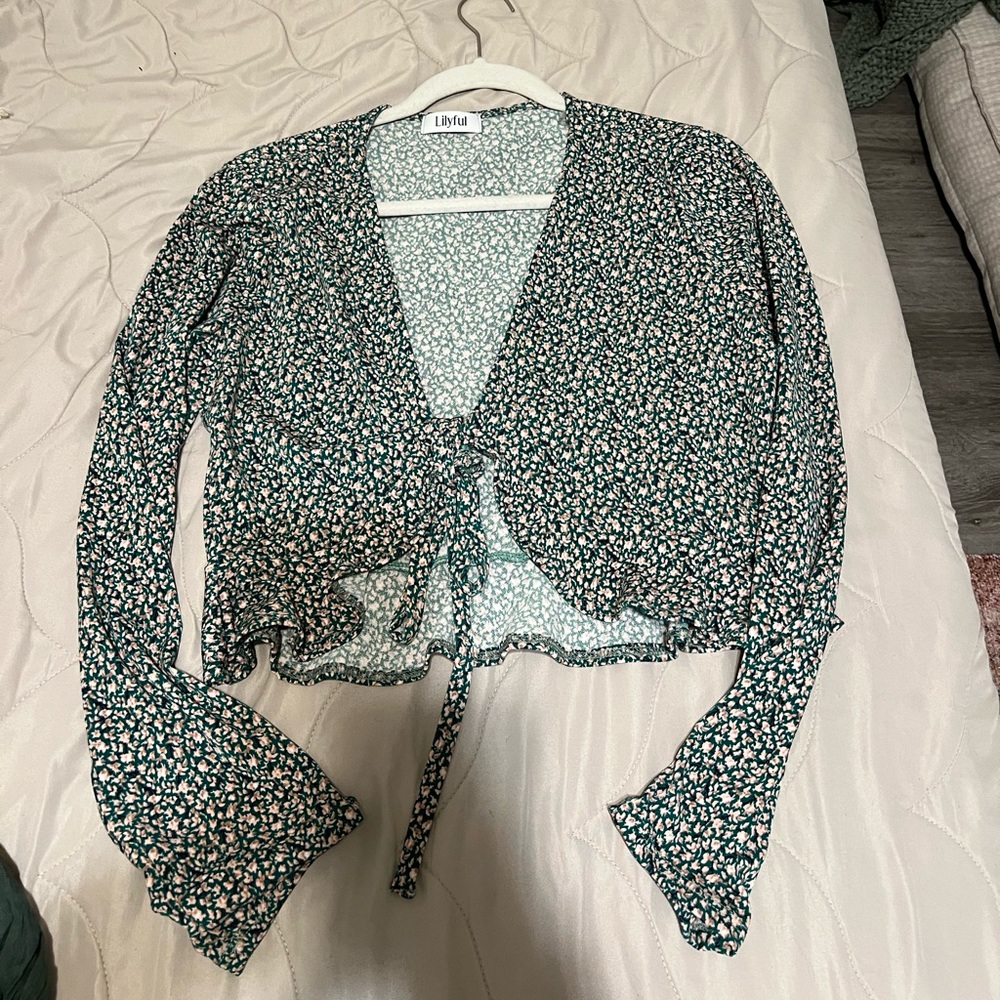 Floral Tie Up Top